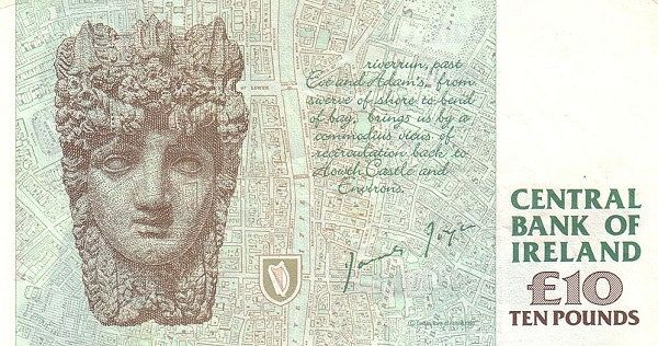 ирландский фунт в обращении