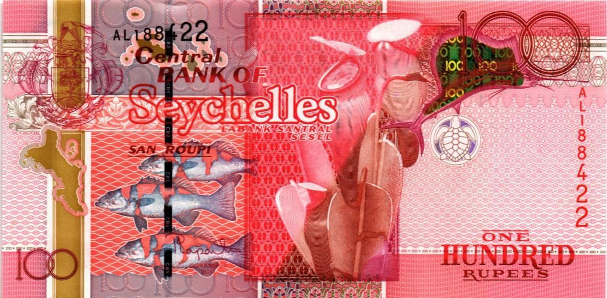 СЕЙШЕЛЬСКИЕ ОСТРОВА 100 РУПИЙ мини 1