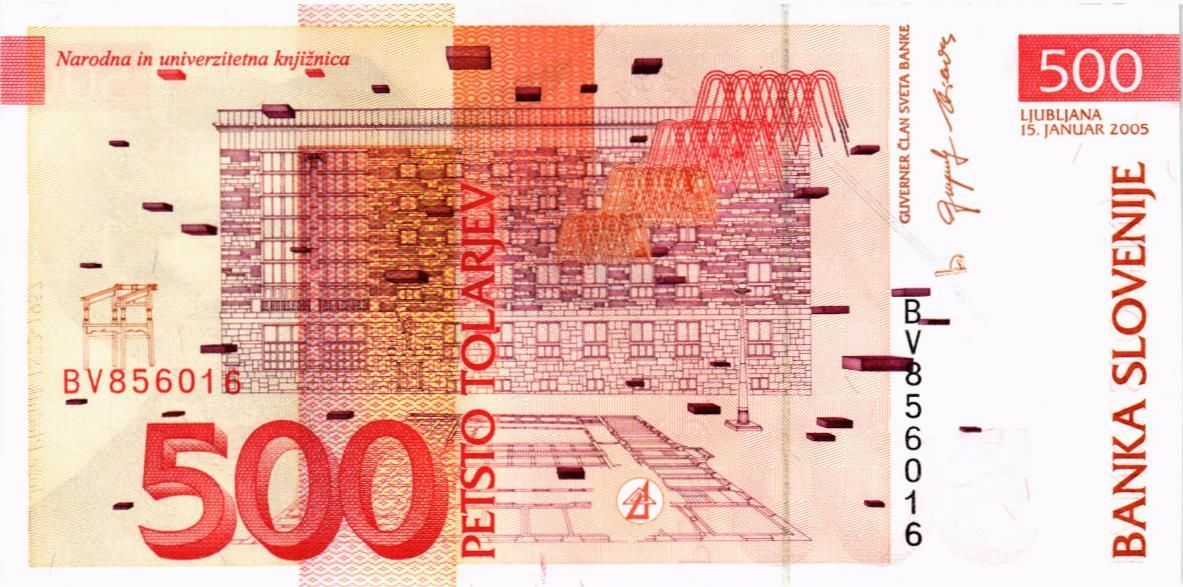 СЛОВЕНИЯ 500 ТОЛАРОВ мини 2