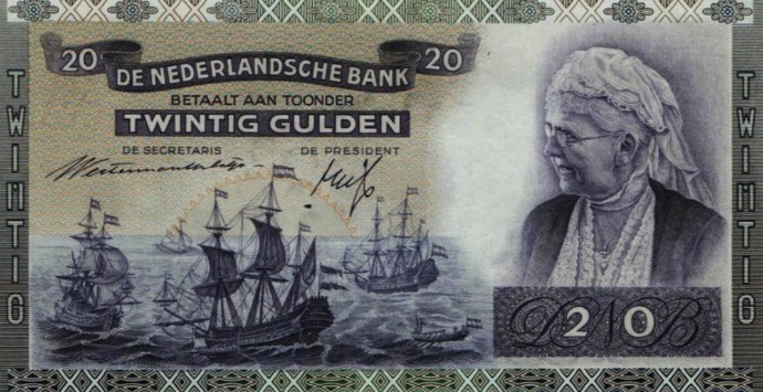 НИДЕРЛАНДЫ 20 ГУЛЬДЕНОВ (19.03.1941)