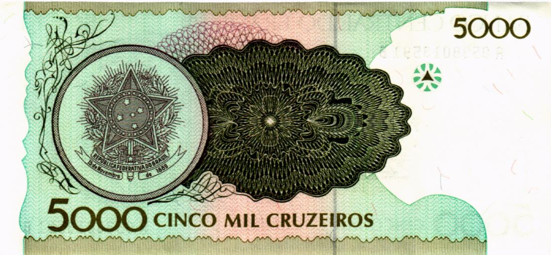 БРАЗИЛИЯ 5000 КРУЗЕЙРО мини 2