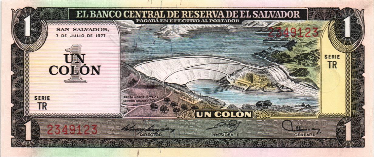 САЛЬВАДОР 1 КОЛОН (07.07.1977 - 28.03.1980) мини 1