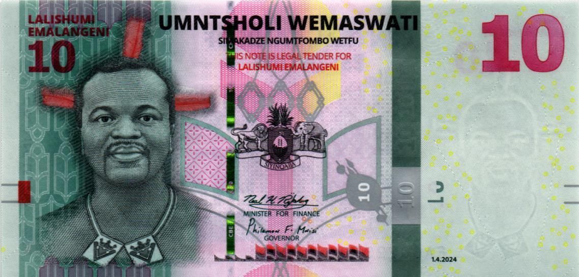 СВАЗИЛЕНД (ЭСВАТИНИ) 10 ЭМАЛАНГЕНИ