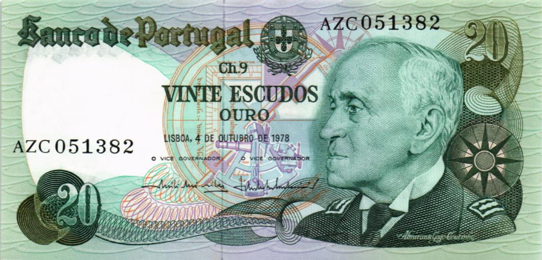 ПОРТУГАЛИЯ 20 ЭСКУДО мини 1