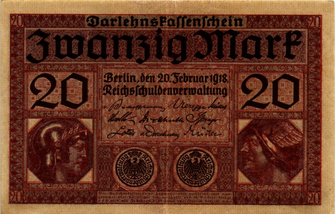 ГЕРМАНИЯ 20 МАРОК