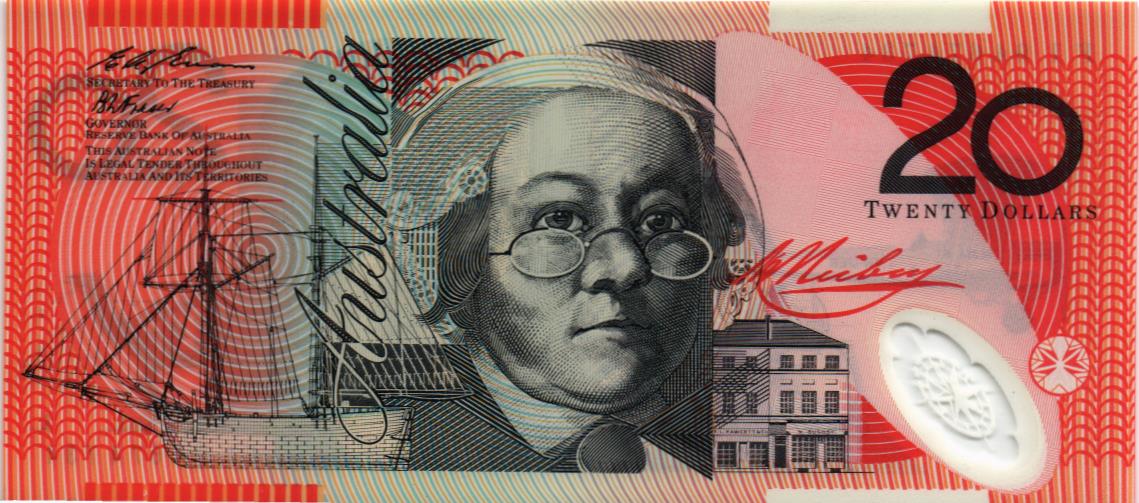 АВСТРАЛИЯ 20 ДОЛЛАРОВ мини 1