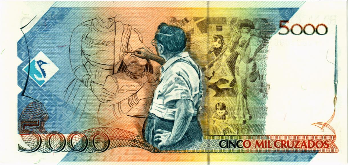 БРАЗИЛИЯ 5 КРУЗАДОС (НАДПЕЧАТКА) мини 2