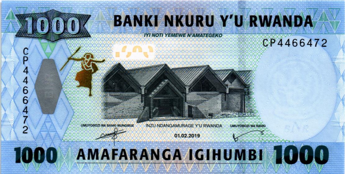 РУАНДА 1000 ФРАНКОВ мини 1