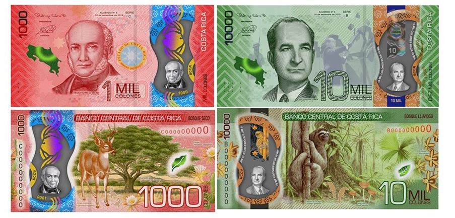 Коста-Рика выпускает банкноты 10 000 и 1000 колон с 15.10.2021