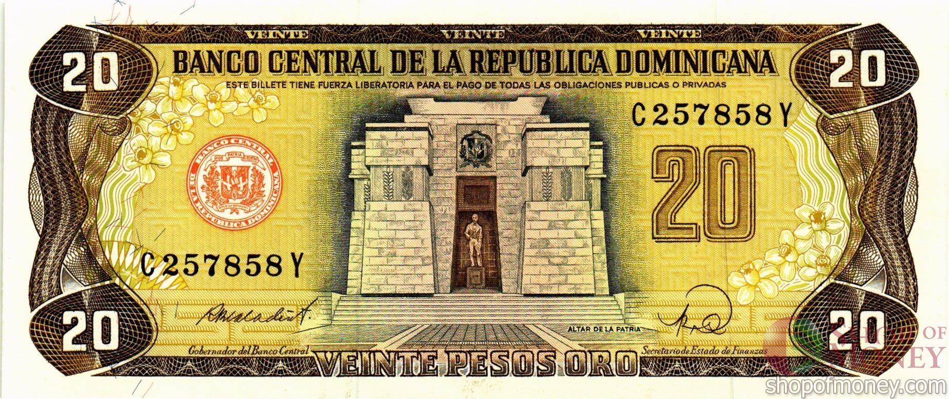 ДОМИНИКАНСКАЯ РЕСПУБЛИКА 20 ПЕСО