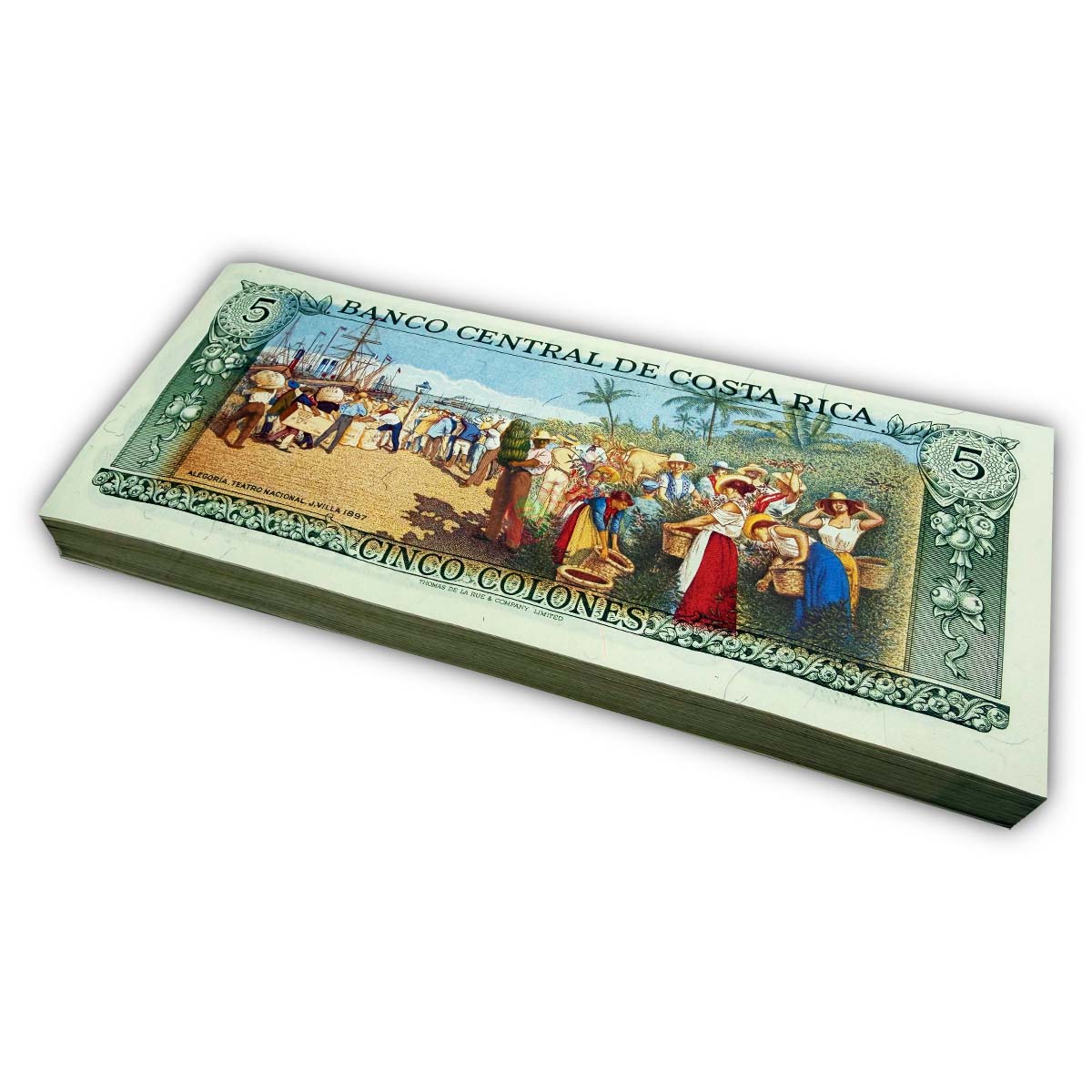 КОСТА-РИКА 5 КОЛОН (15.01.1992) (100 БАНКНОТ) мини 2