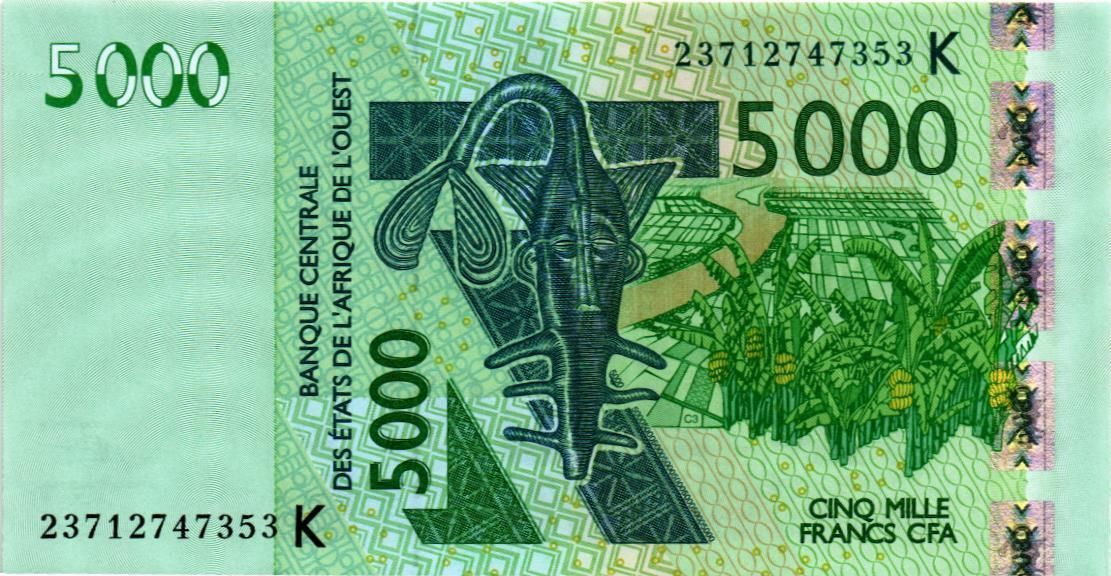 WAS - СЕНЕГАЛ 5000 ФРАНКОВ (K)