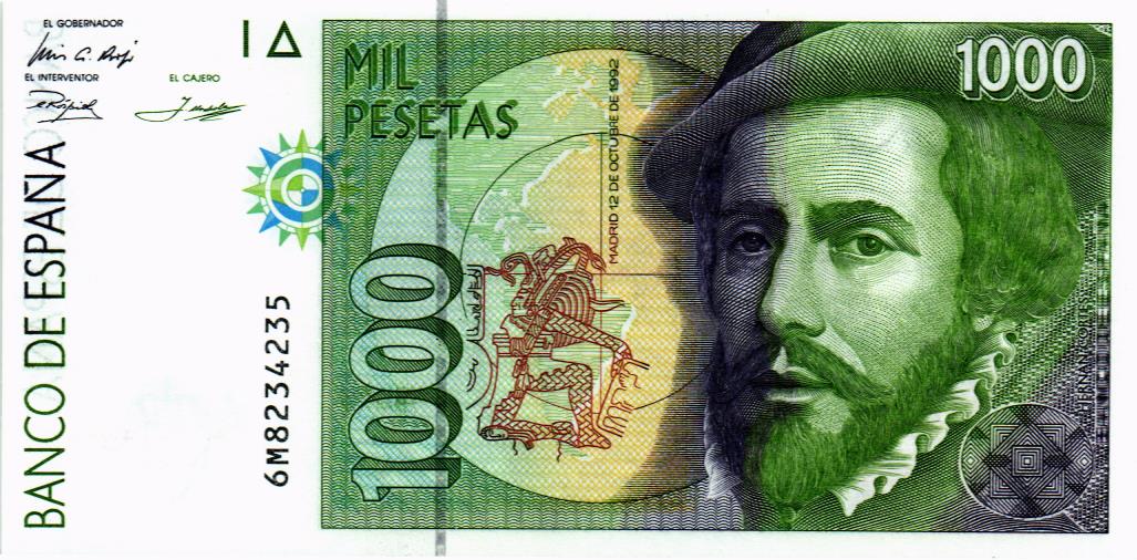ИСПАНИЯ 1000 ПЕСЕТ