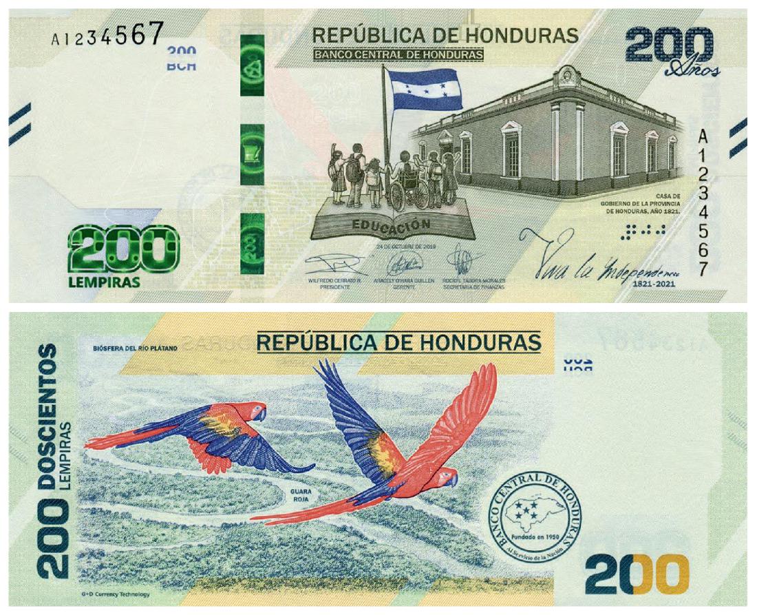 Банк Гондураса анонсировал новые 200 Лемпир