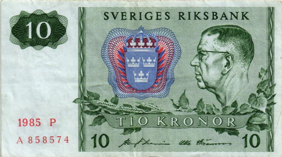 ШВЕЦИЯ 10 КРОН мини 1