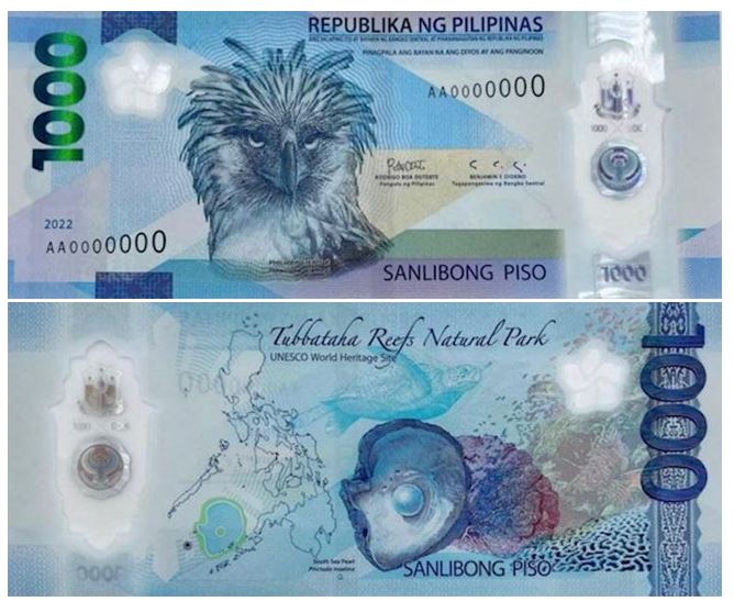 Новая полимерная банкнота 1000 Песо Филиппины 