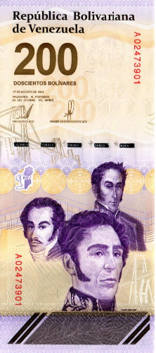 ВЕНЕСУЭЛА 200 БОЛИВАР мини 1