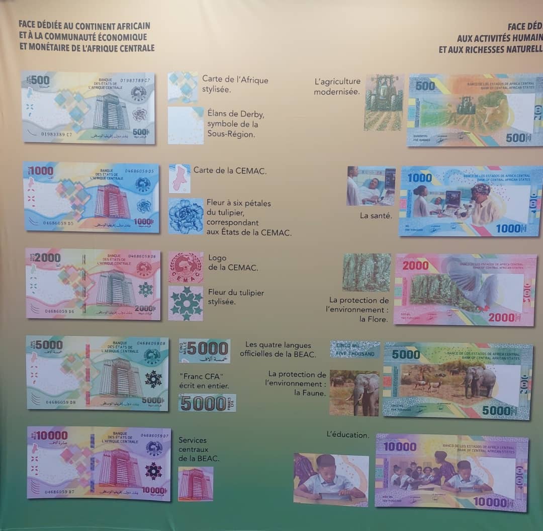 Новая серия банкнот банка Центральноафриканских государств