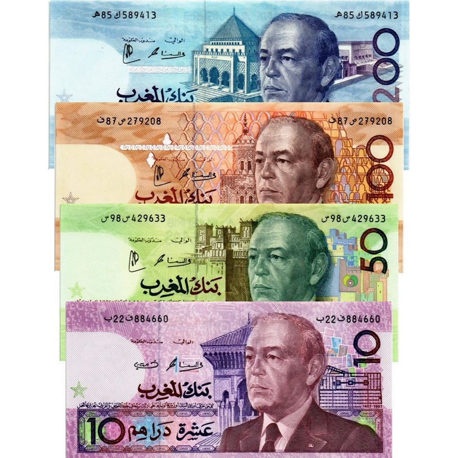 МАРОККО НАБОР 10-50-100-200 ДИРХАМ