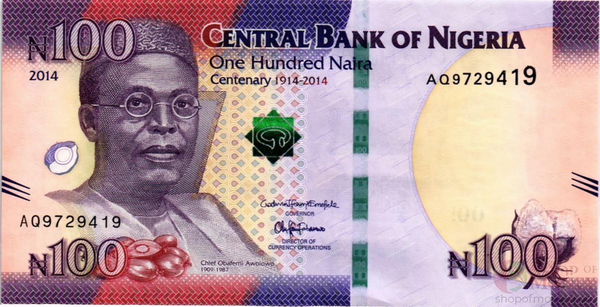НИГЕРИЯ 100 НАЙРА