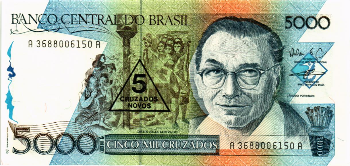 БРАЗИЛИЯ 5 КРУЗАДОС (НАДПЕЧАТКА)