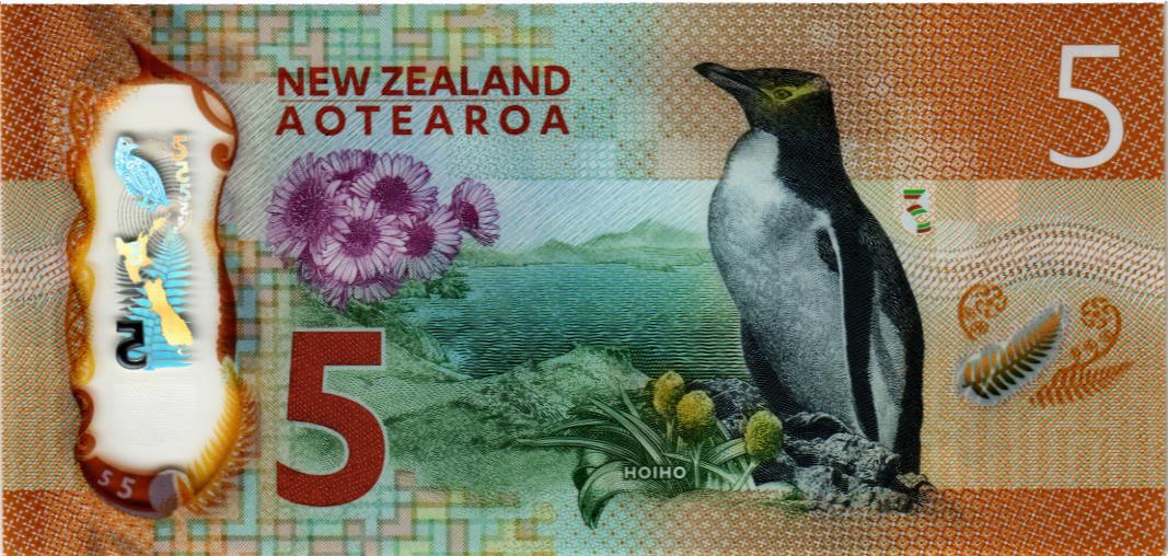 НОВАЯ ЗЕЛАНДИЯ 5 ДОЛЛАРОВ мини 2