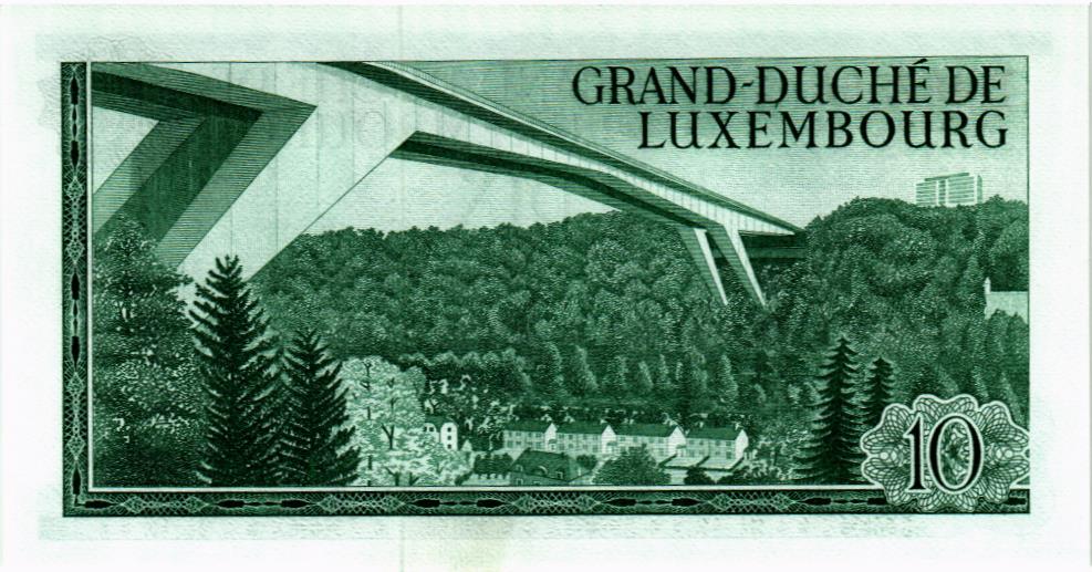 ЛЮКСЕМБУРГ 10 ФРАНКОВ мини 2