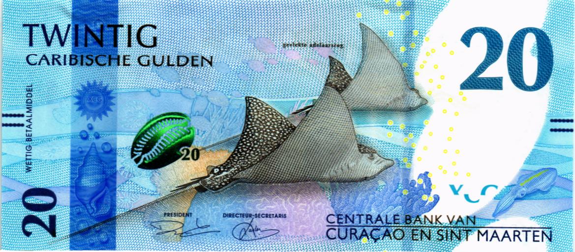 КЮРАСАО И СИНТ-МАРТЕН 20 ГУЛЬДЕНОВ