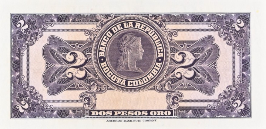 КОЛУМБИЯ 2 ПЕСО (PMG - GRADE 35) мини 4