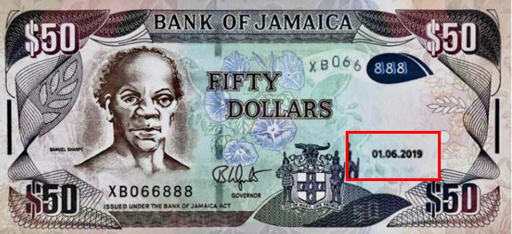 Банкнота Ямайки