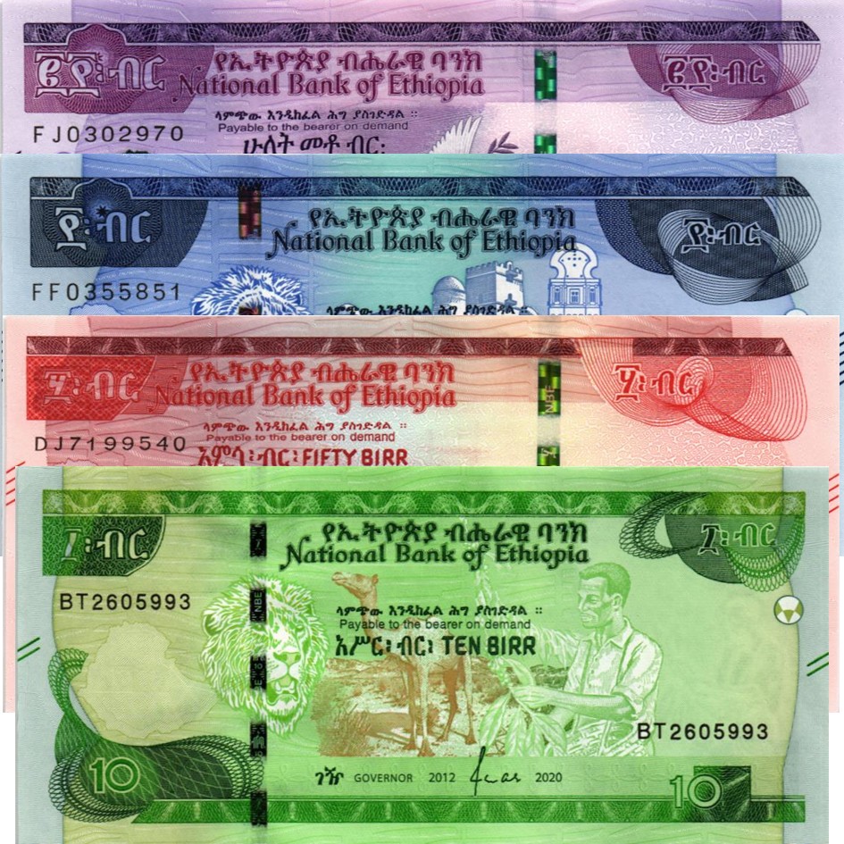 ЭФИОПИЯ НАБОР 10-50-100-200 БЫР мини 1