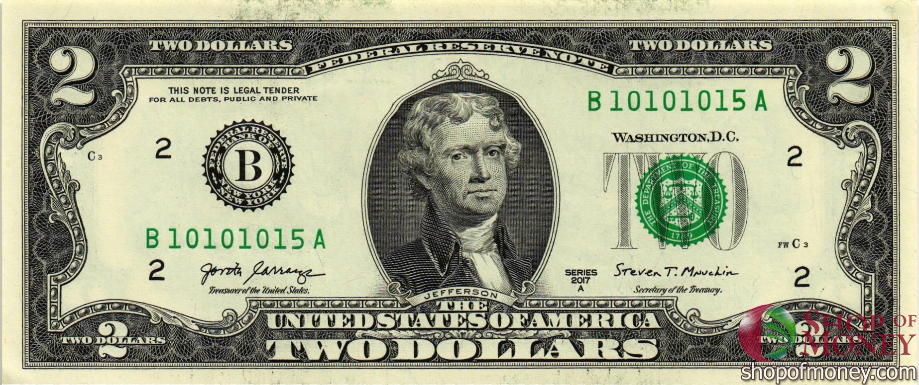 США 2 ДОЛЛАРА (B-Нью-Йорк)