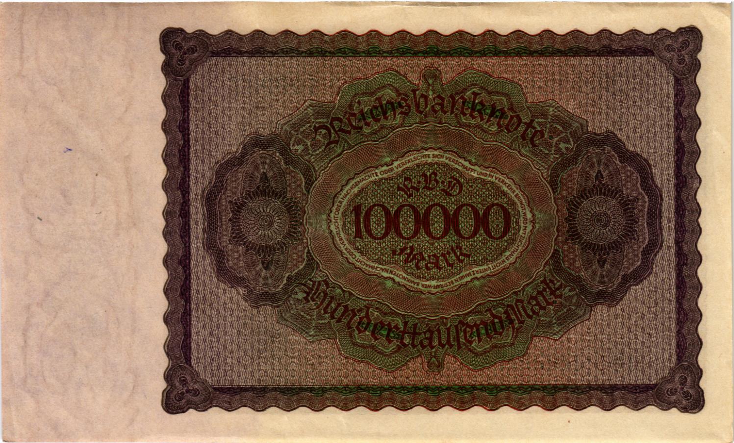 ГЕРМАНИЯ 100000 МАРОК мини 2