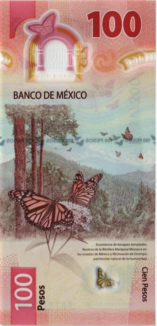 МЕКСИКА 100 ПЕСО (10.07.2023) мини 2