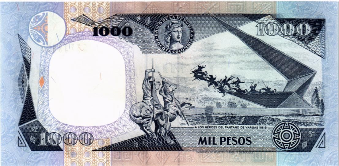 КОЛУМБИЯ 1000 ПЕСО (02.08.1995) мини 2
