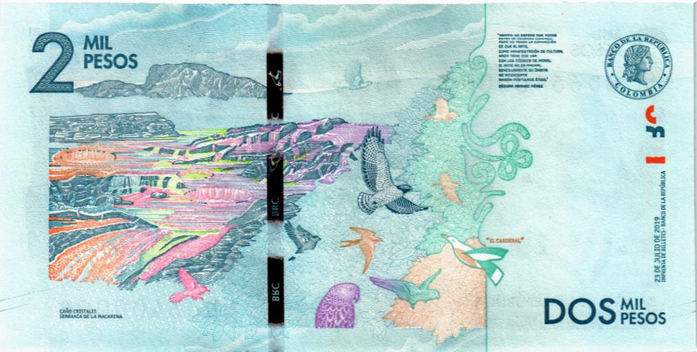 КОЛУМБИЯ 2000 ПЕСО мини 2