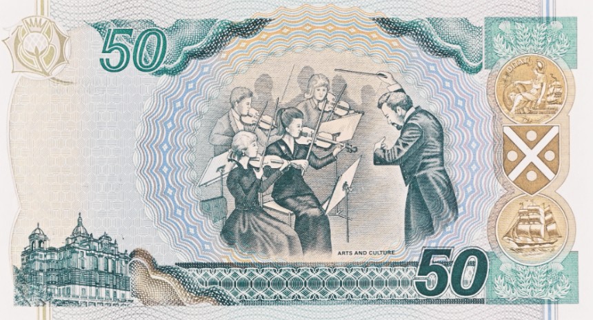 ШОТЛАНДИЯ 50 ФУНТОВ (PMG - GRADE 67) мини 4