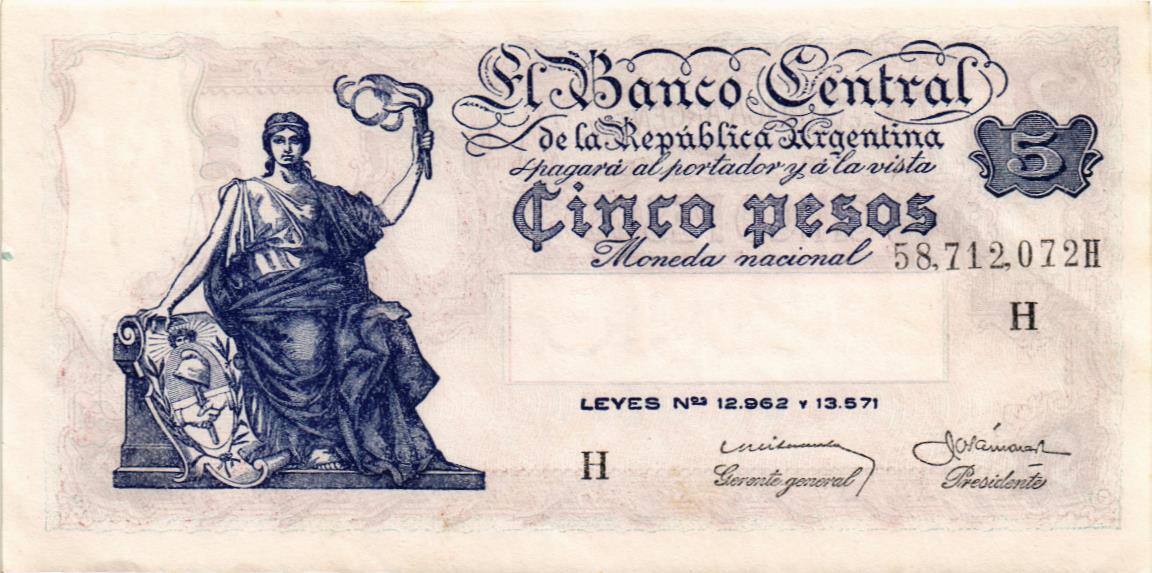 АРГЕНТИНА 5 ПЕСО мини 1