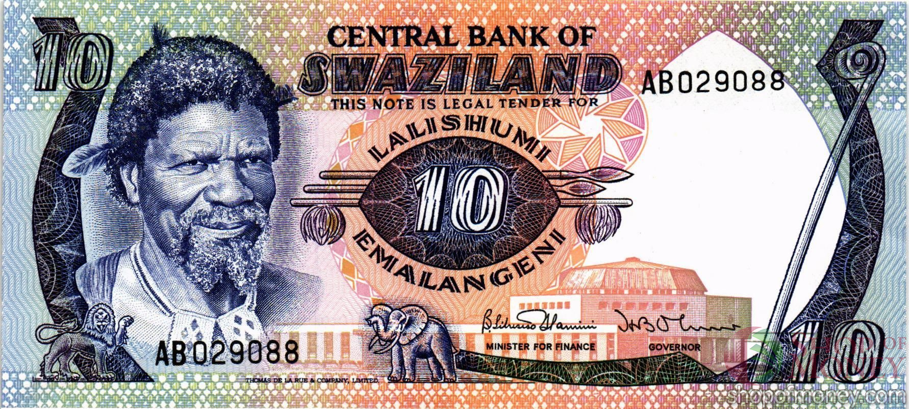 СВАЗИЛЕНД 10 ЭМАЛАНГЕНИ
