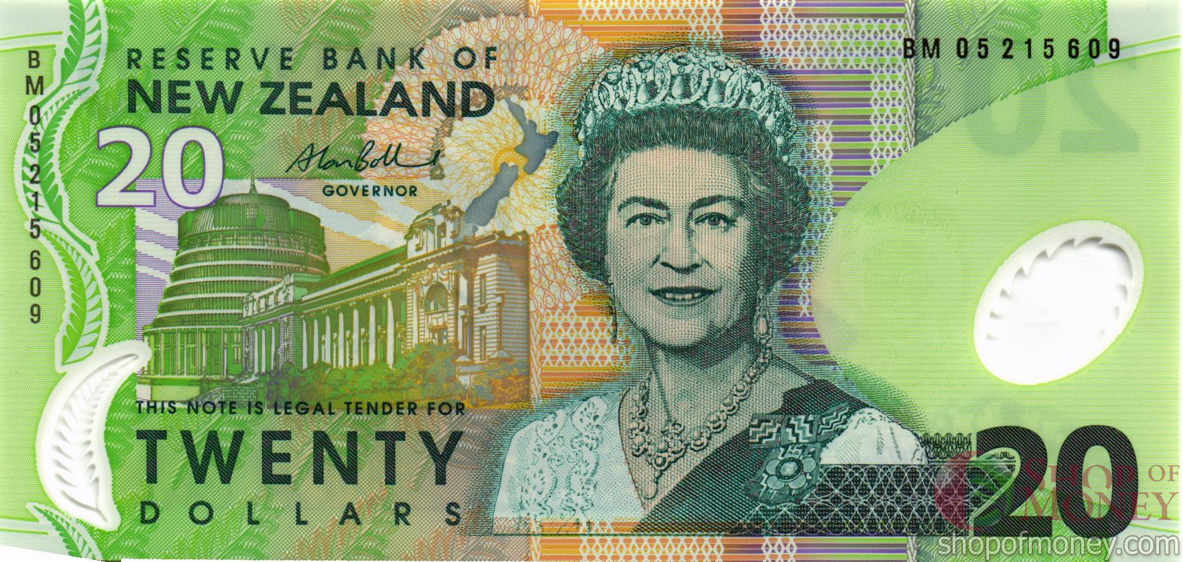 НОВАЯ ЗЕЛАНДИЯ 20 ДОЛЛАРОВ