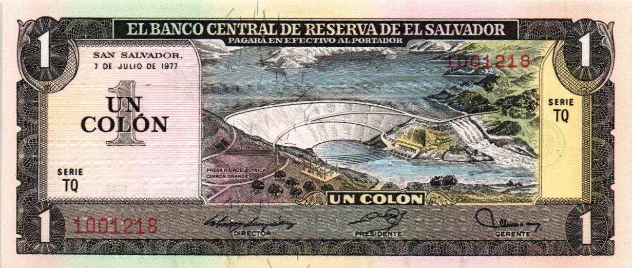 САЛЬВАДОР 1 КОЛОН (07.07.1977 - 19.03.1980)