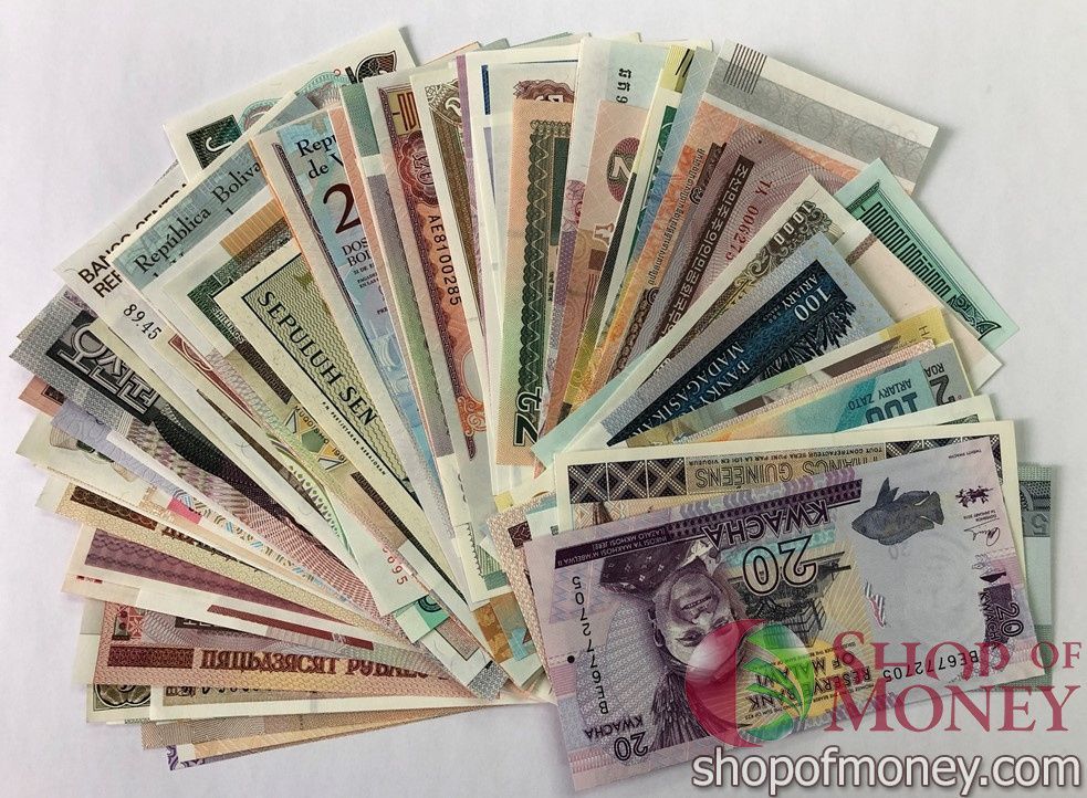 НАБОР 100 БАНКНОТ