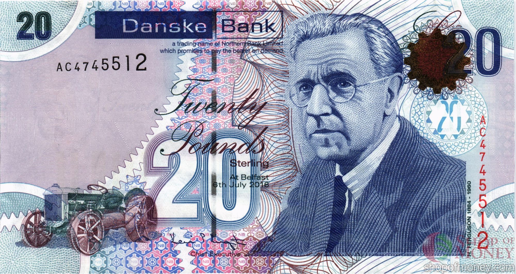 СЕВЕРНАЯ ИРЛАНДИЯ 20 ФУНТОВ