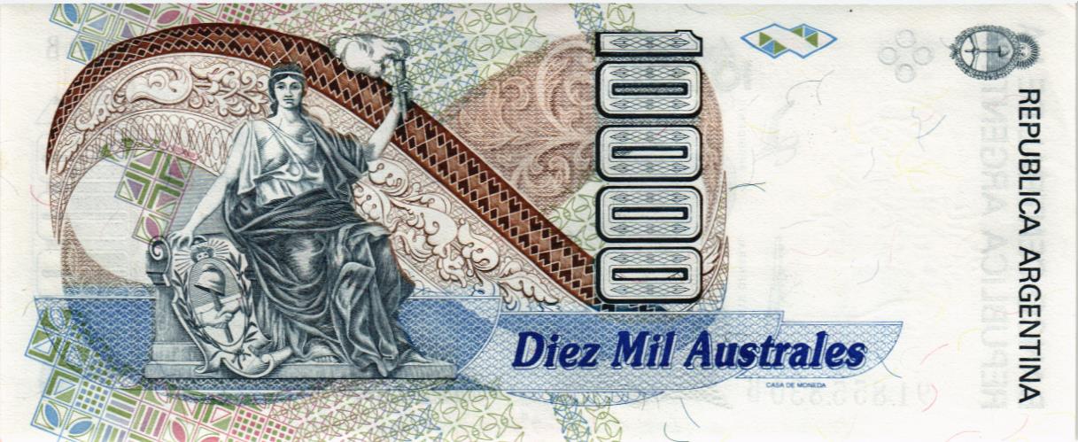 АРГЕНТИНА 10000 АУСТРАЛЕЙ мини 2