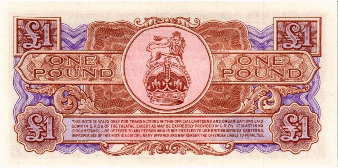 ВЕЛИКОБРИТАНИЯ/АНГЛИЯ 1 ФУНТ (БРИТАНСКАЯ АРМИЯ) мини 2