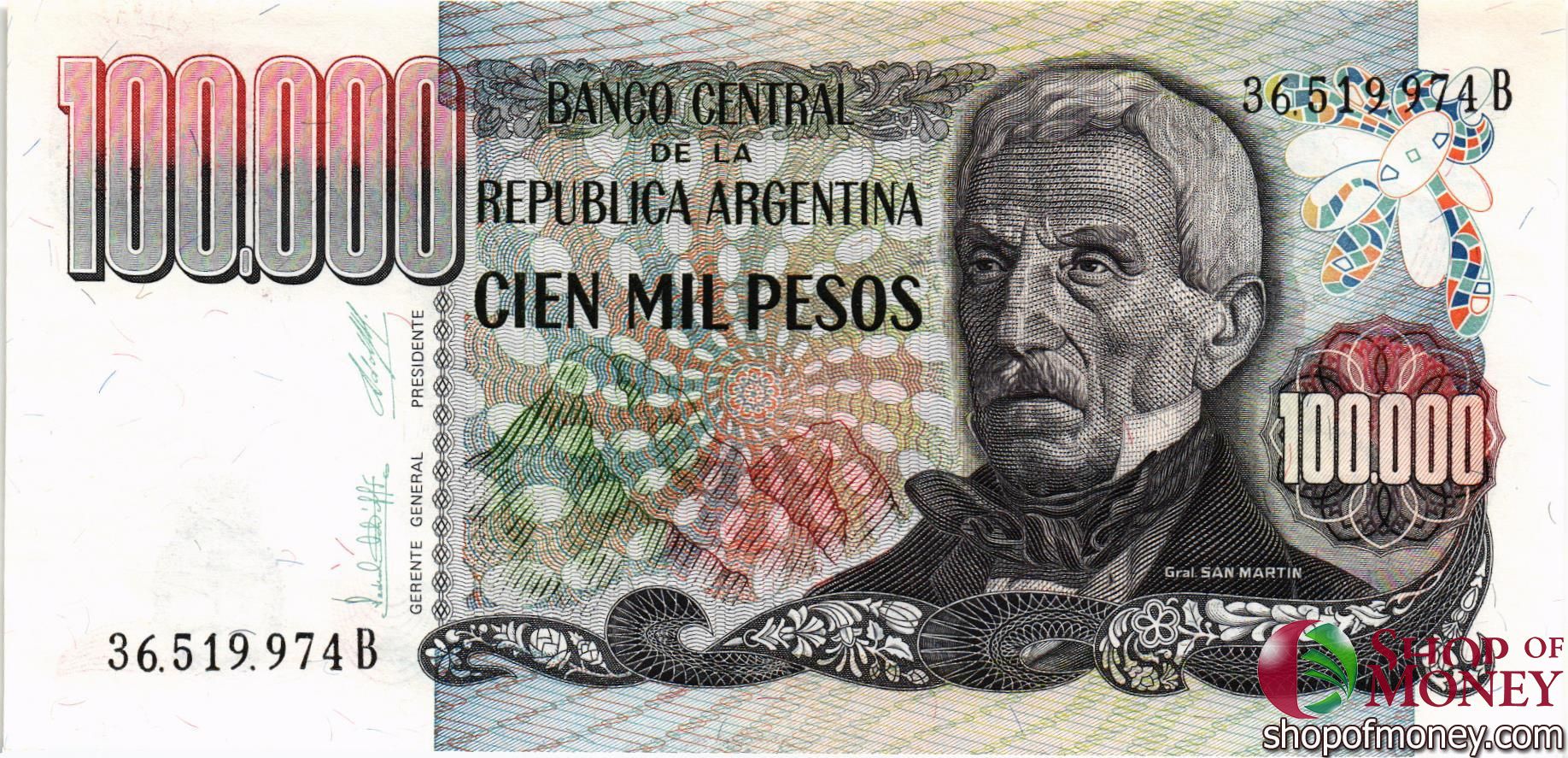 АРГЕНТИНА 100000 ПЕСО