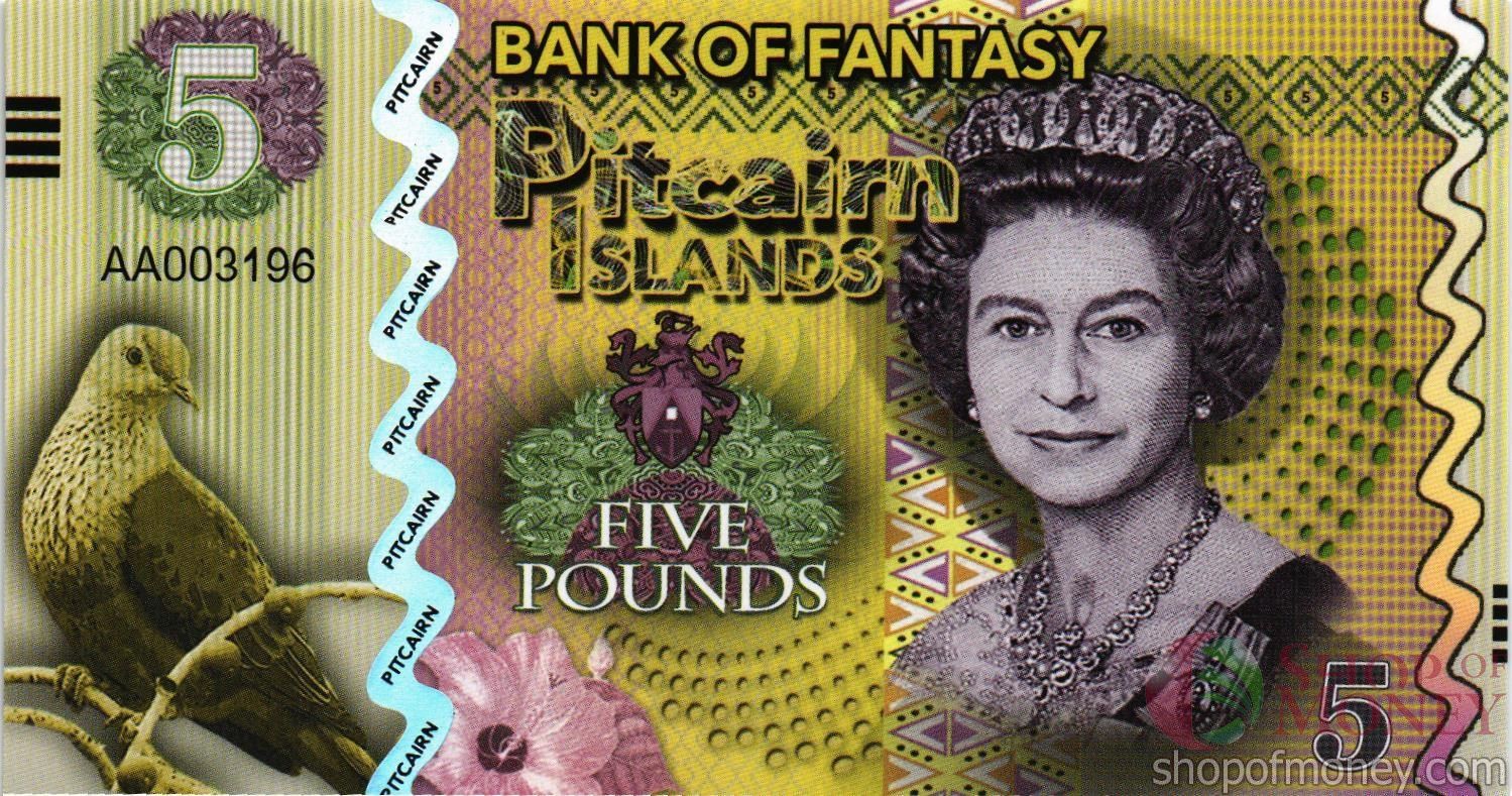 ОСТРОВА ПИТКЭРН 5 ФУНТОВ