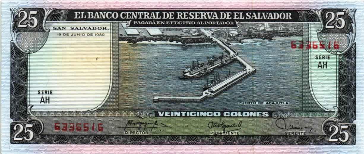 САЛЬВАДОР 25 КОЛОН мини 1