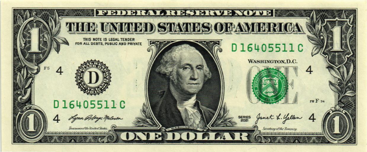 США 1 ДОЛЛАР (D - КЛИВЛЕНД)