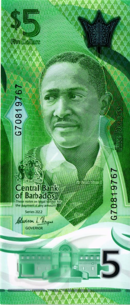 БАРБАДОС 5 ДОЛЛАРОВ